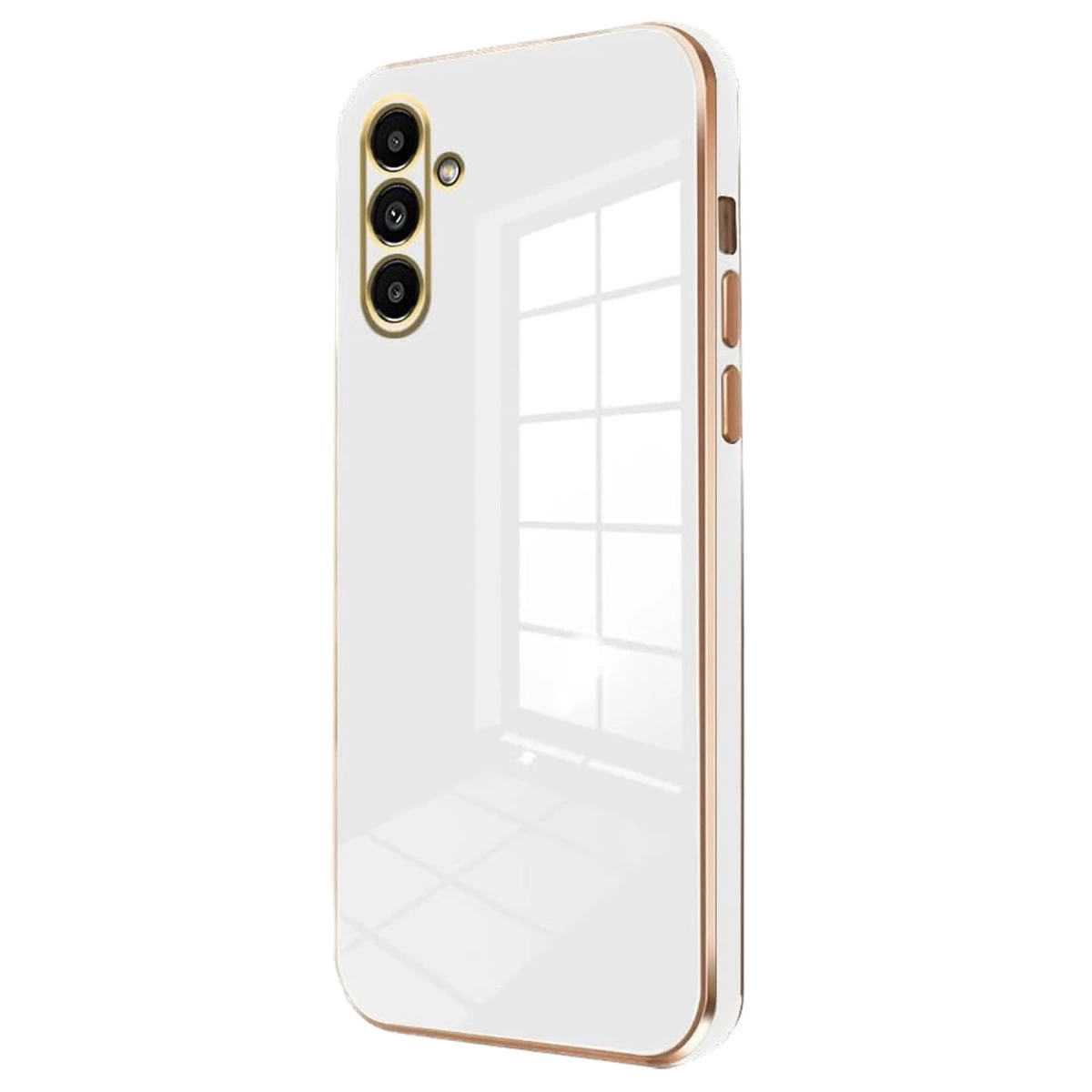 Samsung Galaxy A35 5g Kılıf Volet Silikon - Beyaz