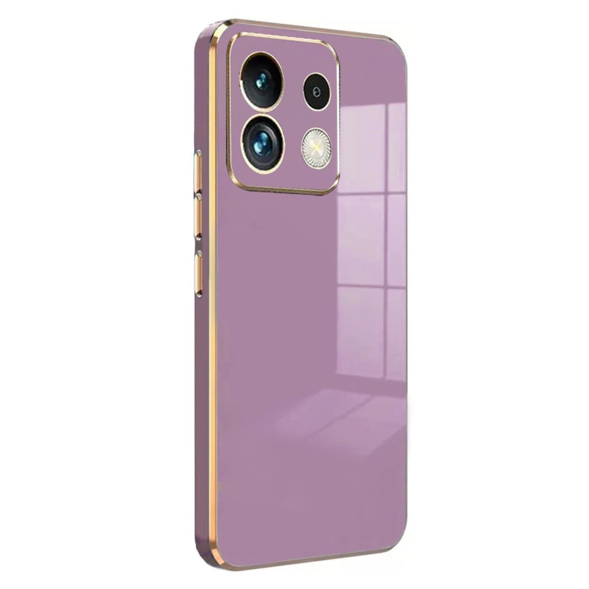 Xiaomi Poco M6 Pro 4g Kılıf Volet Silikon - Mor