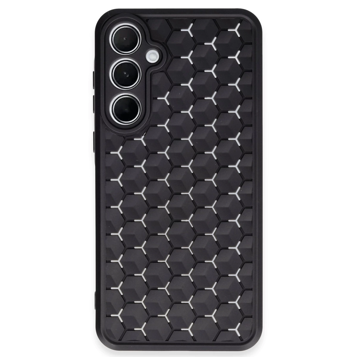 Samsung Galaxy A35 5g Kılıf Petek Silikon Kapak - Siyah