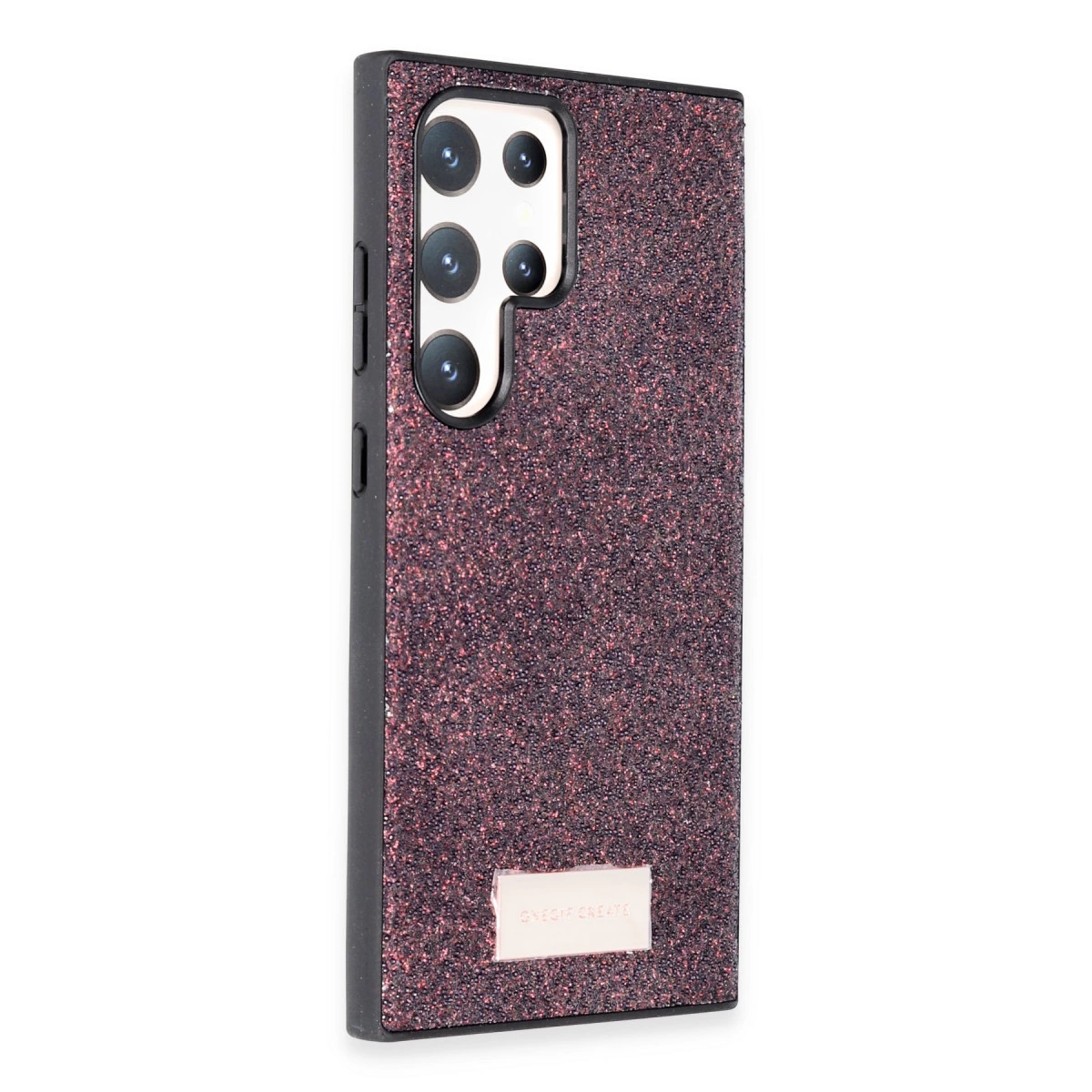 Onegif Samsung Galaxy S24 Ultra Bright Simli Kapak - Derin Mor