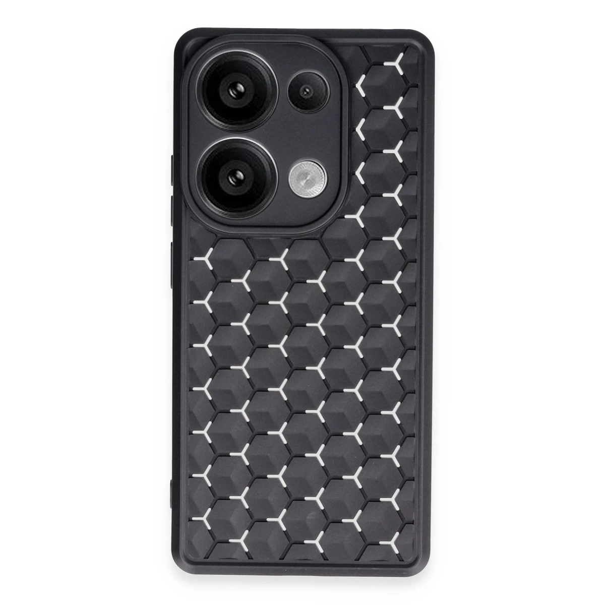 Xiaomi Redmi Note 13 Pro 5g Kılıf Petek Silikon Kapak - Siyah