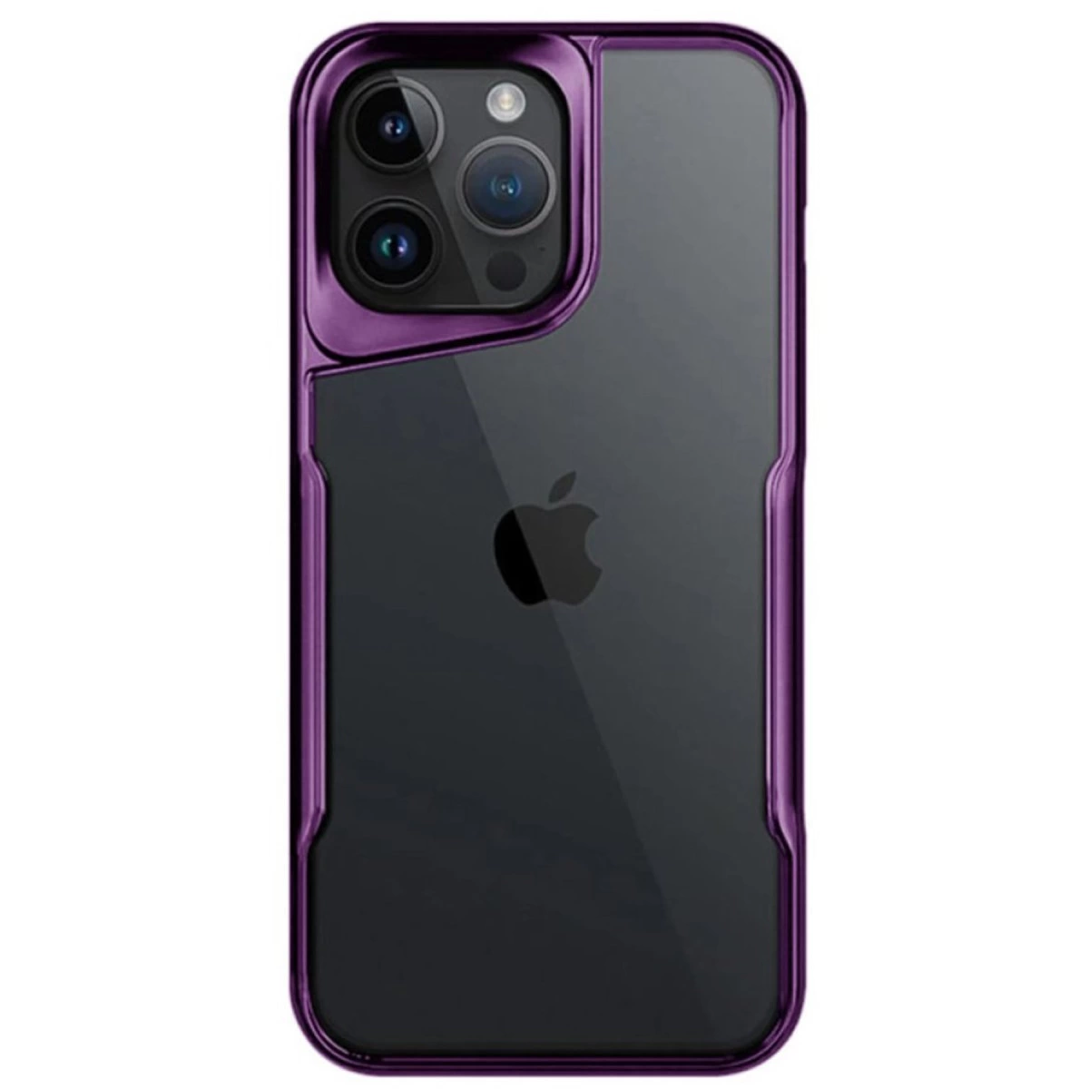 İphone 14 Pro Max Kılıf Boyi Silikon Kapak - Derin Mor