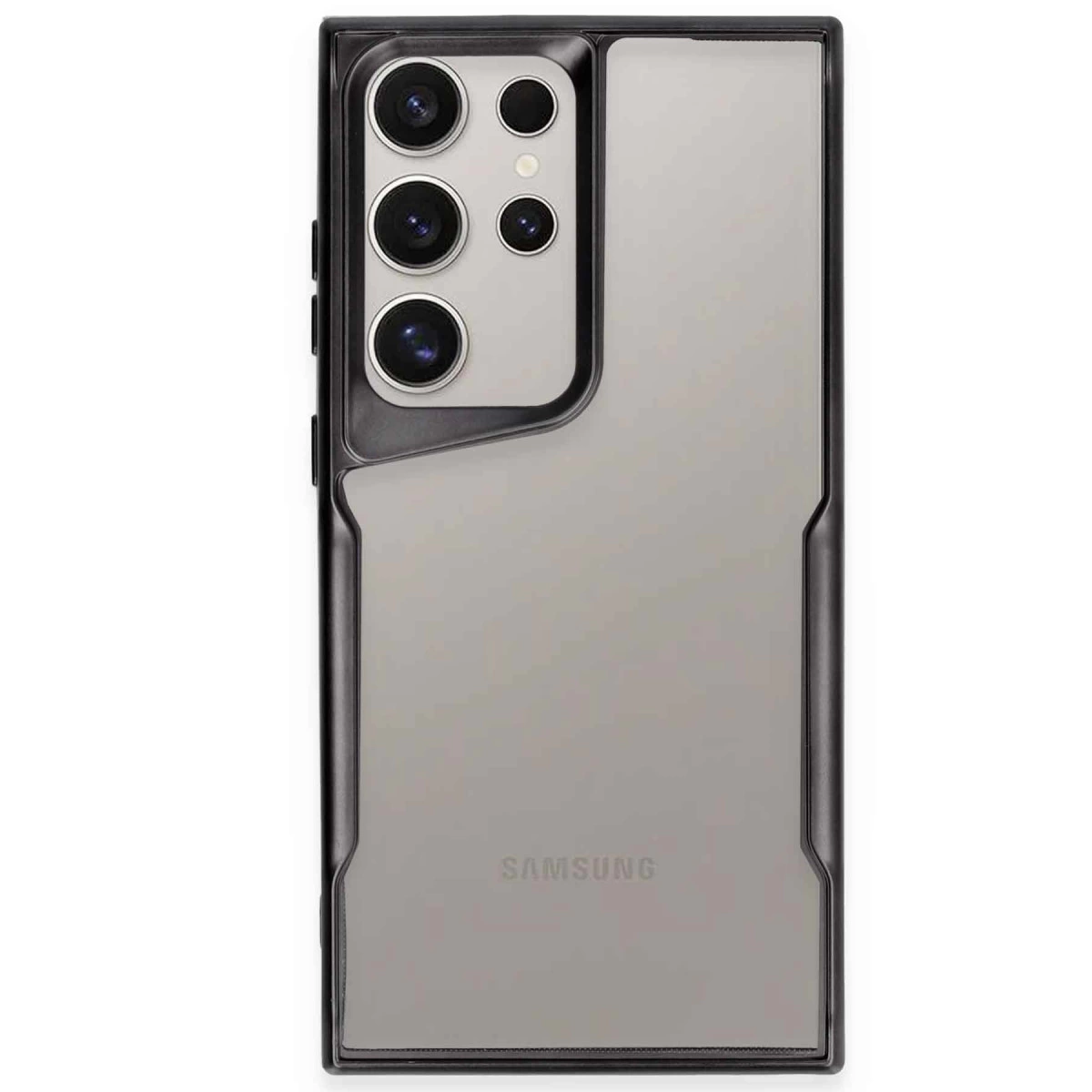 Samsung Galaxy S23 Ultra Kılıf Boyi Silikon Kapak - Siyah