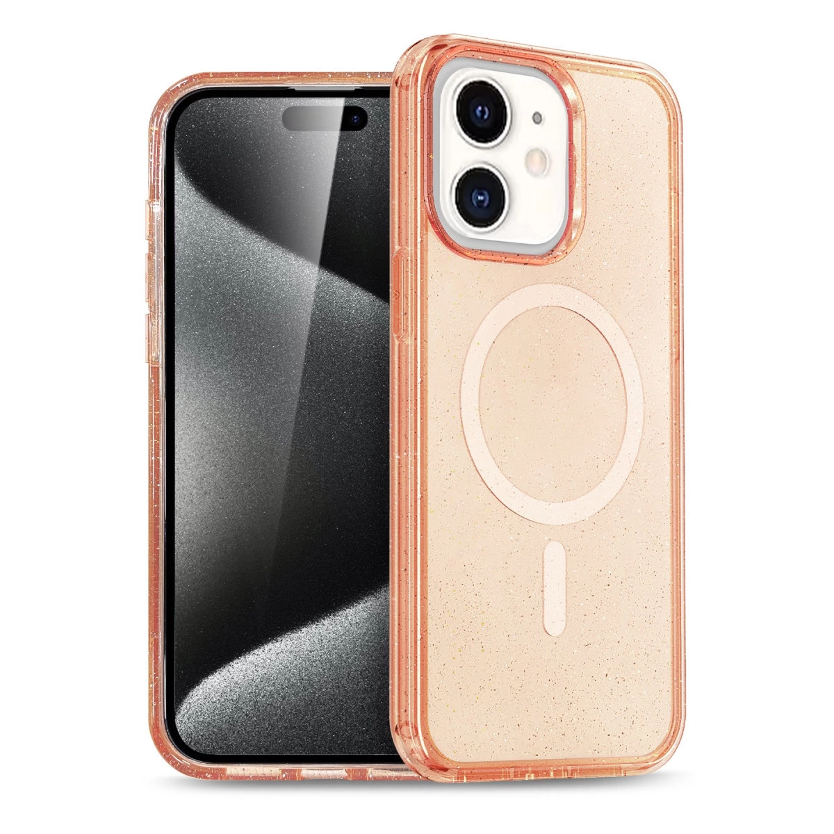 İphone 12 Kılıf  Magsafe Kapak - Turuncu