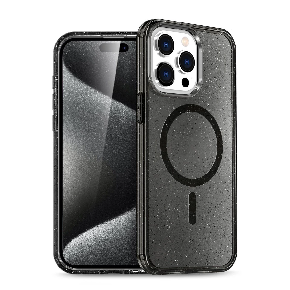 İphone 15 Pro Kılıf  Magsafe Kapak - Siyah
