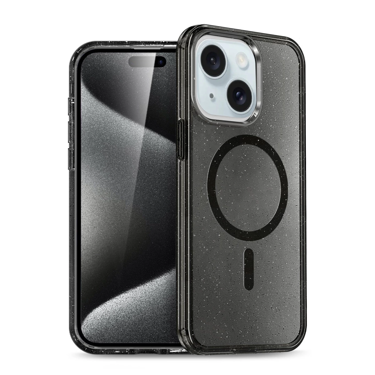 İphone 15 Plus Kılıf  Magsafe Kapak - Siyah