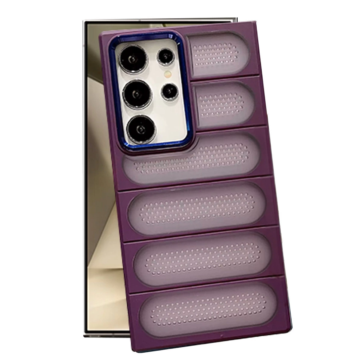 Samsung Galaxy S24 Ultra Kılıf Airmax Silikon Kapak - Derin Mor