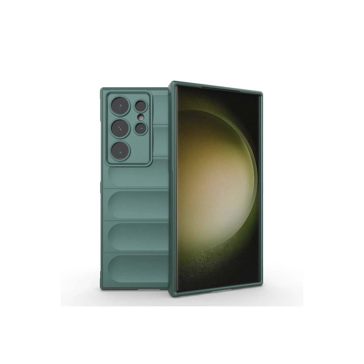 Samsung Galaxy S24 Ultra Kılıf Optimum Silikon - Koyu Yeşil