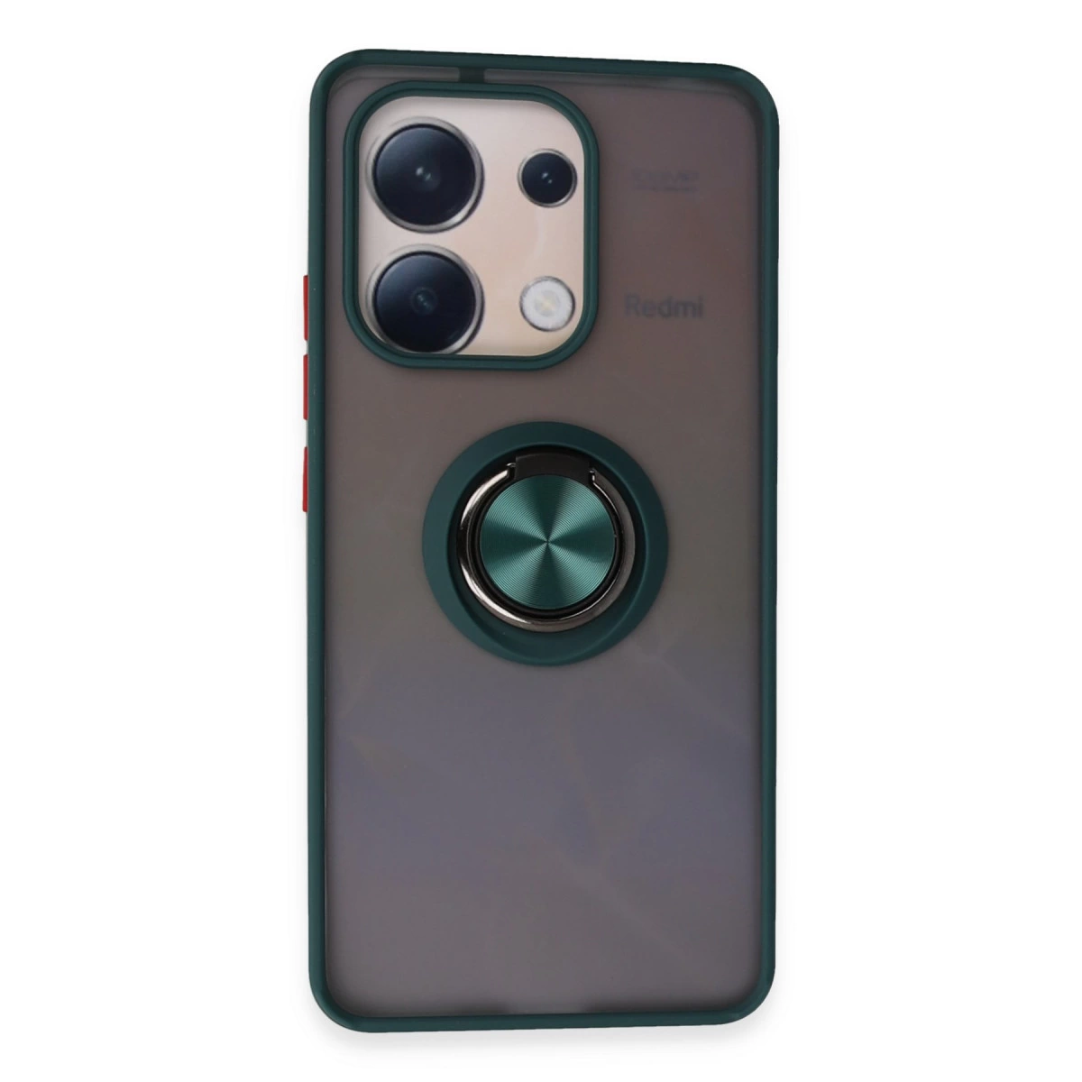 Xiaomi Redmi Note 13 4g Kılıf Montreal Yüzüklü Silikon Kapak - Yeşil