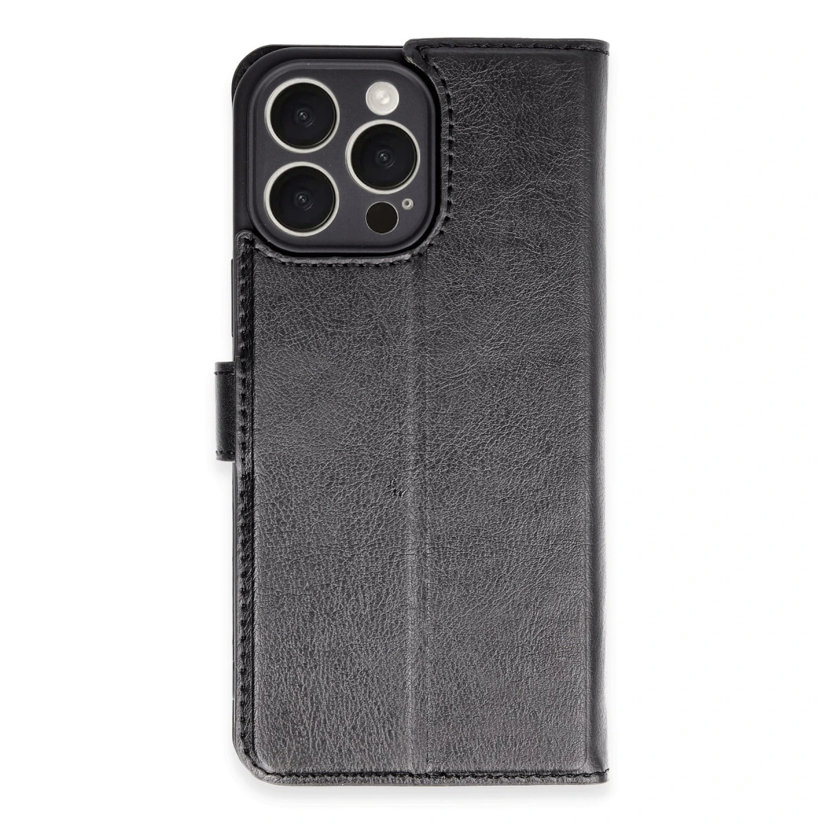 İphone 16 Pro Max Kılıf Trend S Plus Kapaklı Kılıf - Siyah