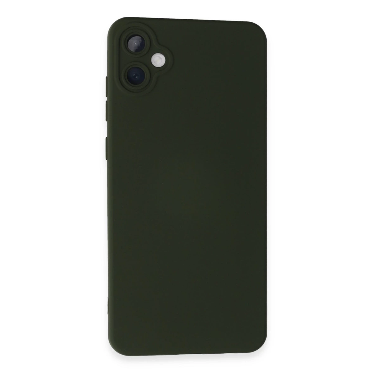 Samsung Galaxy A05 Kılıf Nano İçi Kadife Silikon - Koyu Yeşil
