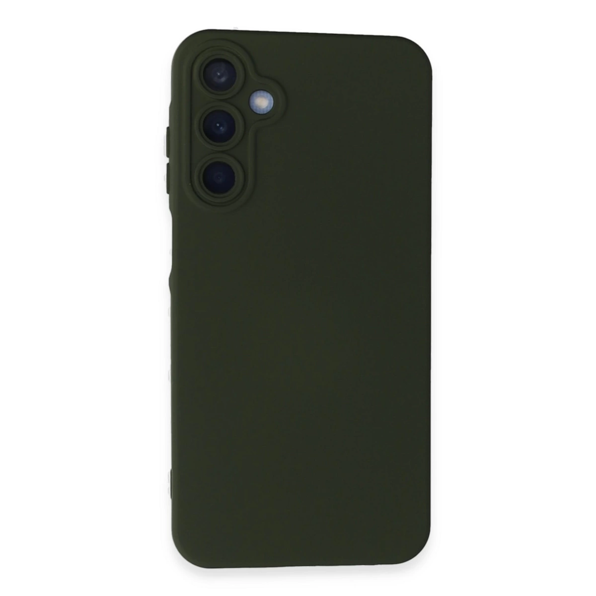 Samsung Galaxy A05s Kılıf Nano İçi Kadife Silikon - Koyu Yeşil