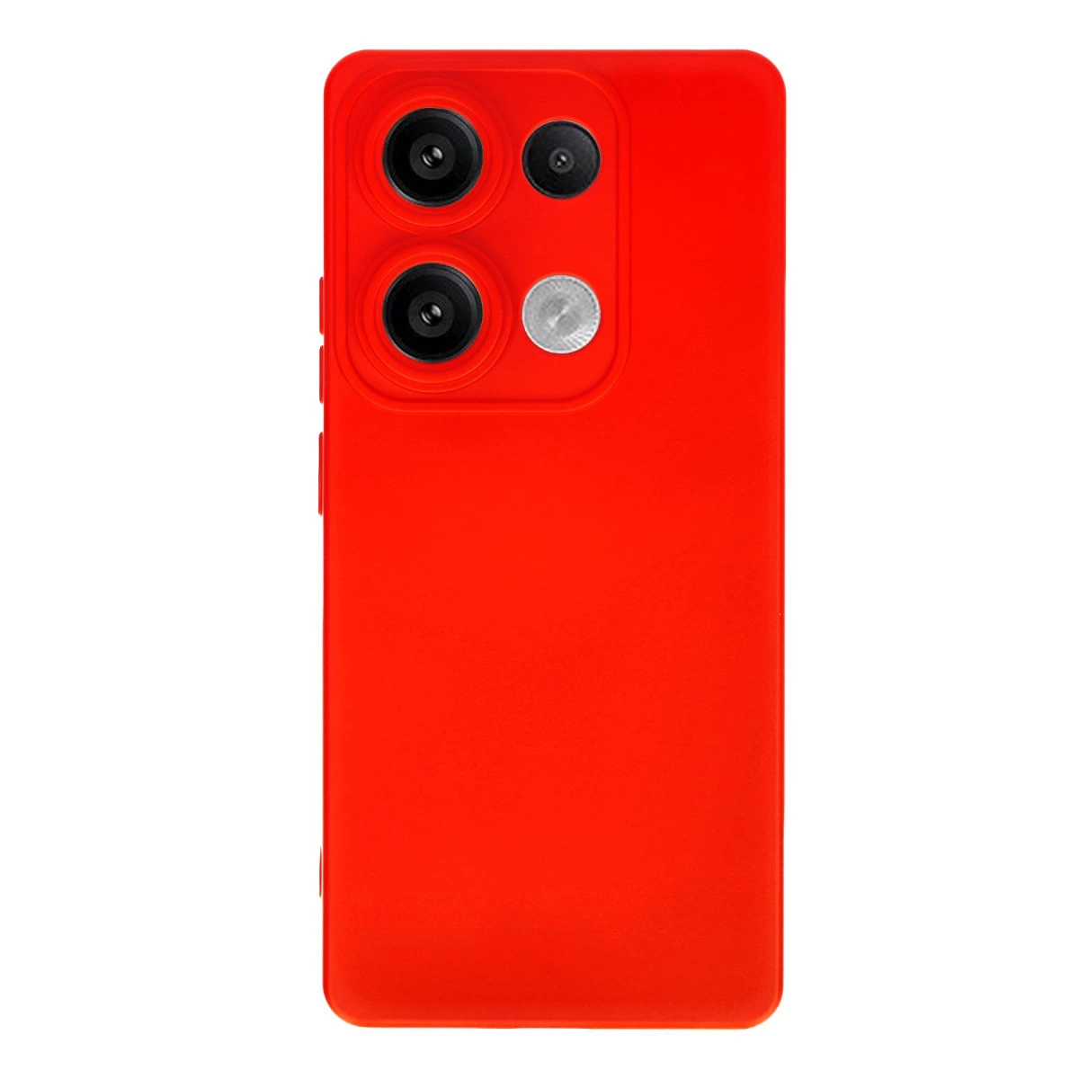 Xiaomi Redmi Note 13 Pro 4g Kılıf Nano İçi Kadife Silikon - Kırmızı