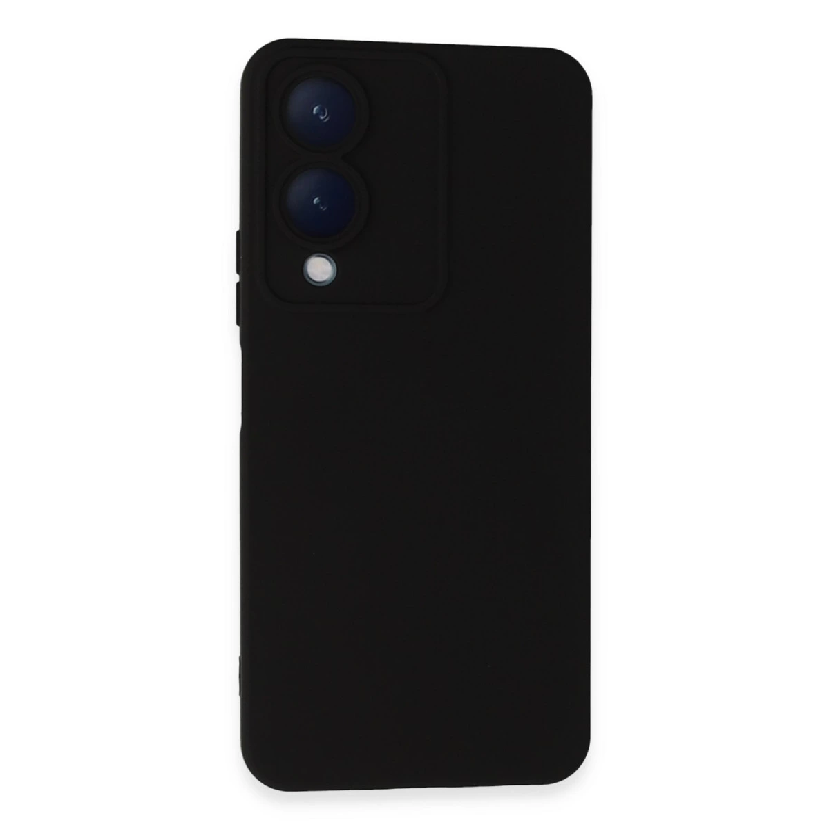 Vivo Y17s Kılıf Nano İçi Kadife Silikon - Siyah