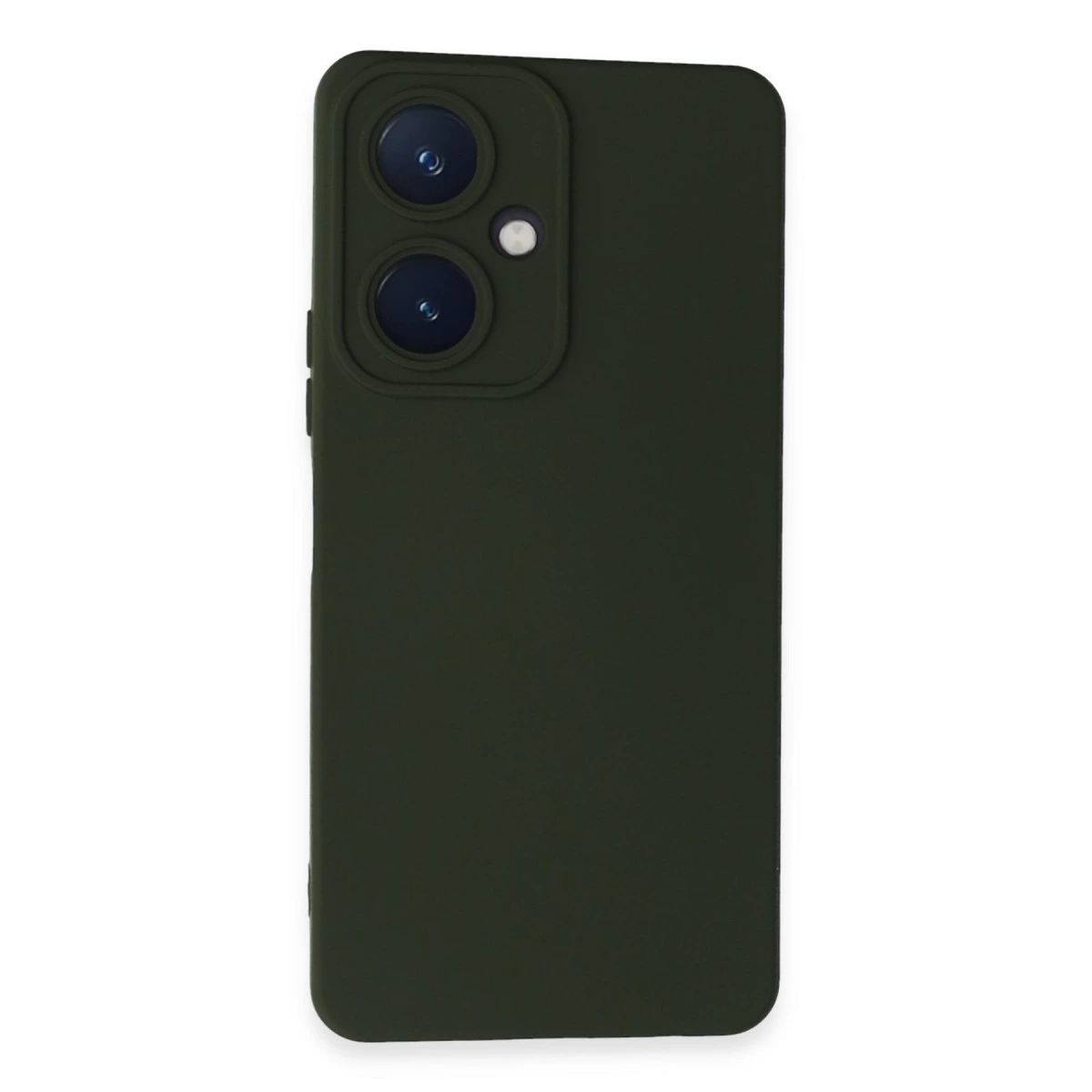 Vivo Y27 Kılıf Nano İçi Kadife Silikon - Koyu Yeşil