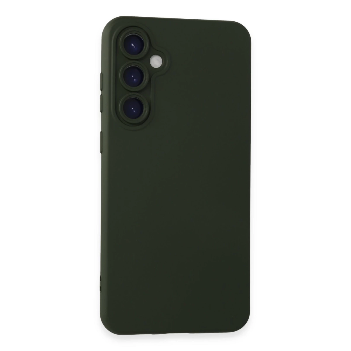 Samsung Galaxy S24 Kılıf Nano İçi Kadife Silikon - Koyu Yeşil