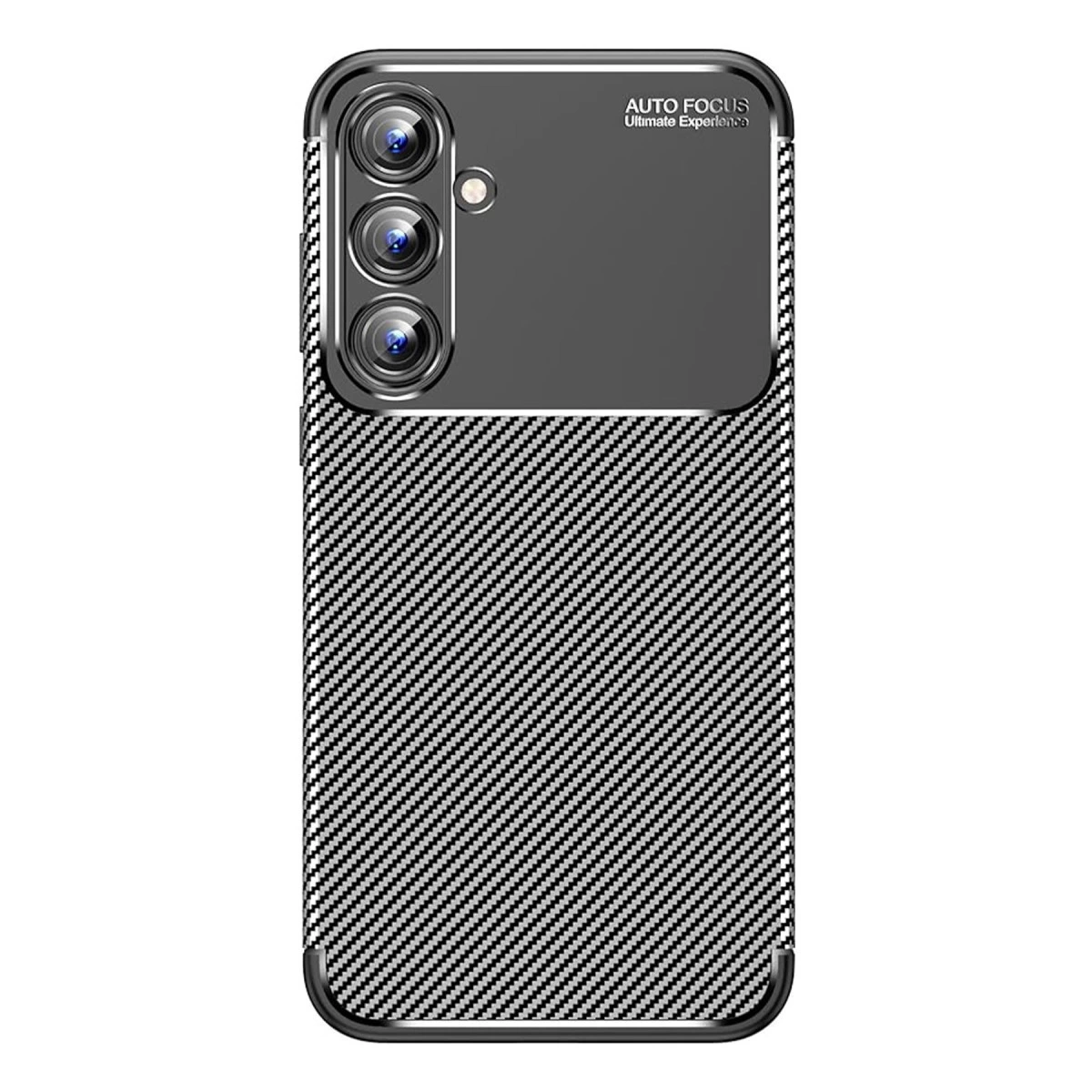 Samsung Galaxy A15 4g Kılıf Auto Focus Karbon Kapak - Siyah