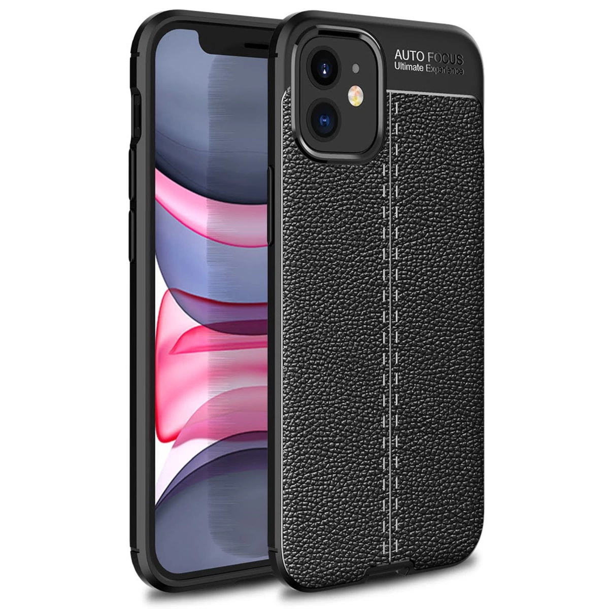 İphone 12 Mini Kılıf Auto Focus Kapak - Siyah