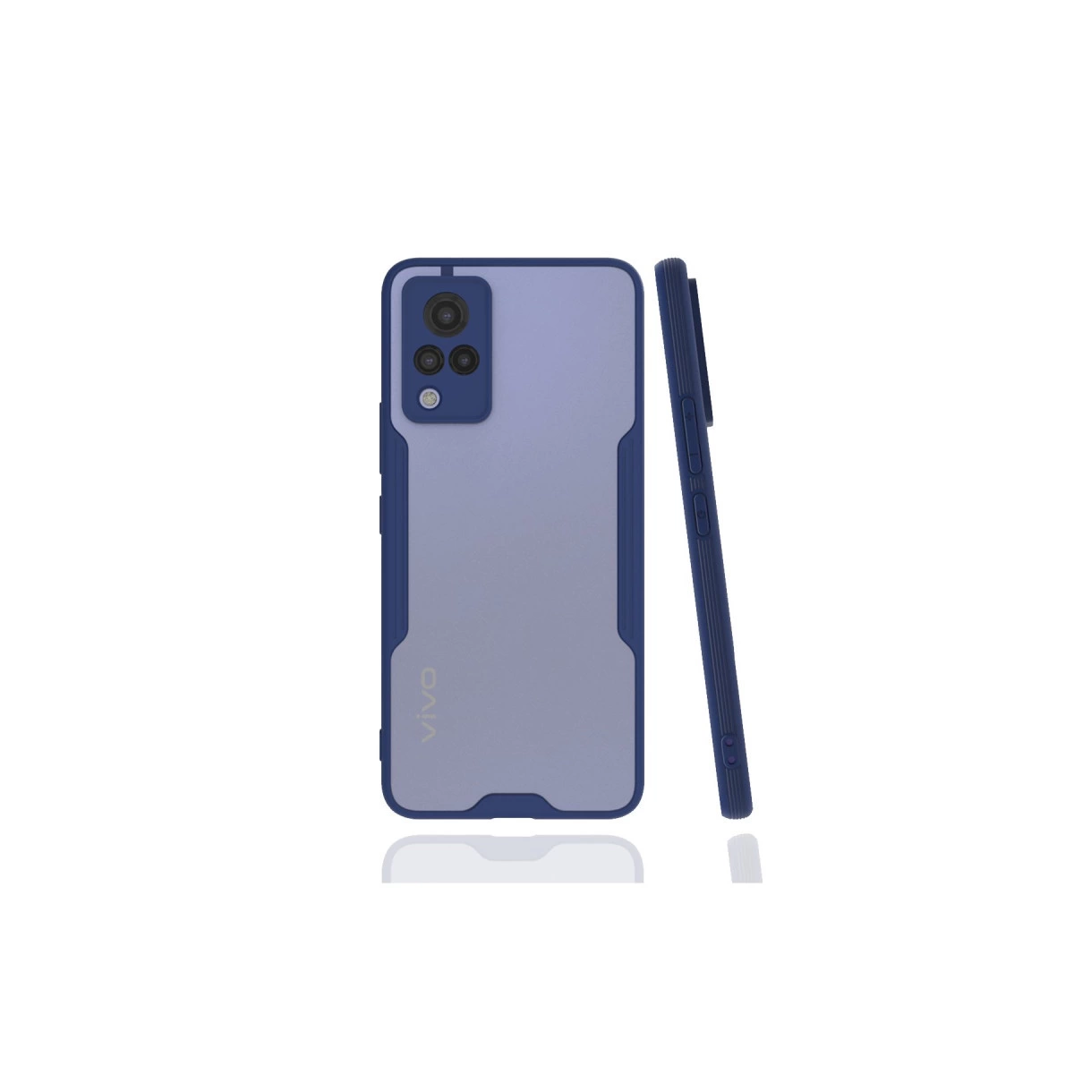 Vivo V21 Kılıf Platin Silikon - Lacivert