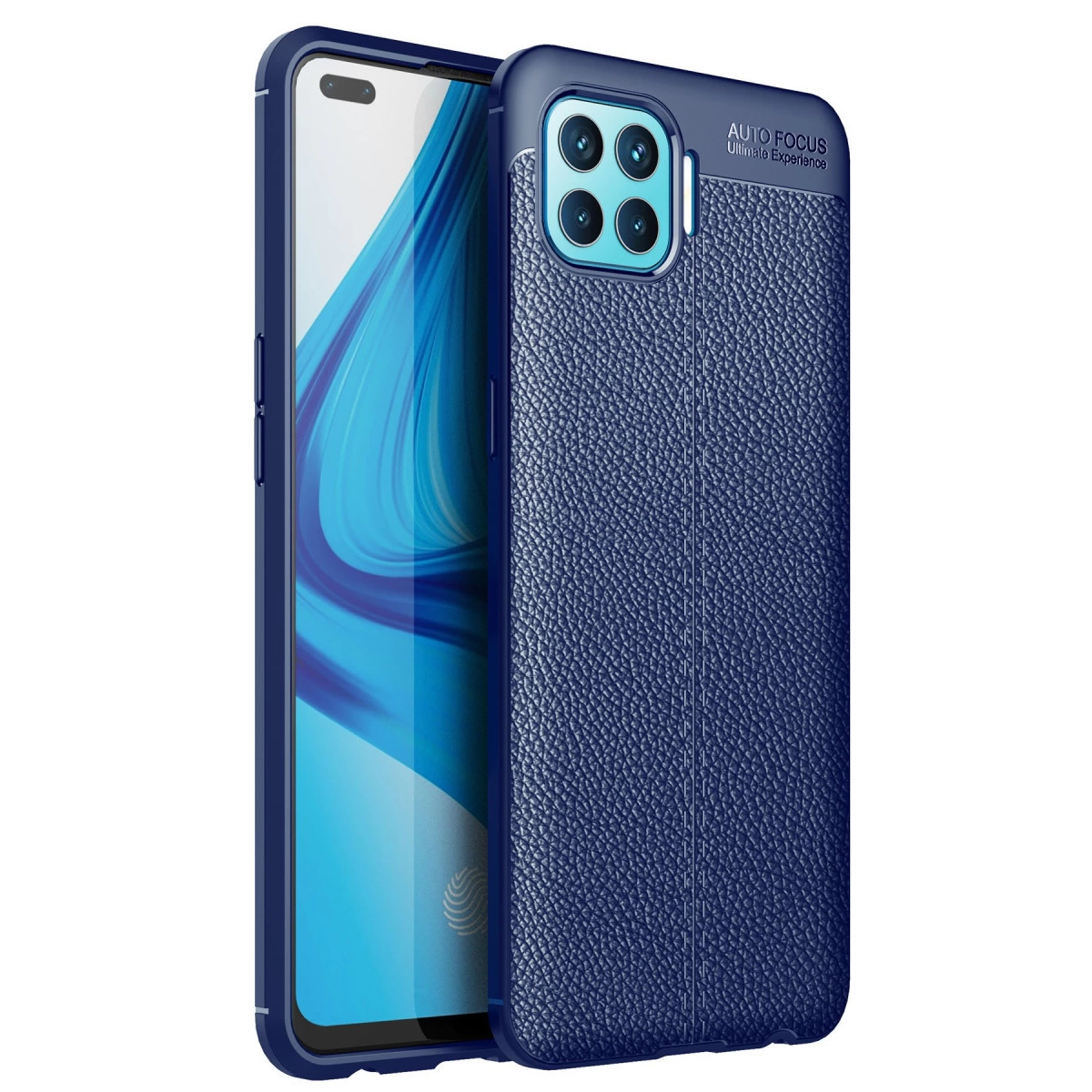 Oppo Reno 4 Lite Kılıf Auto Focus Kapak - Lacivert