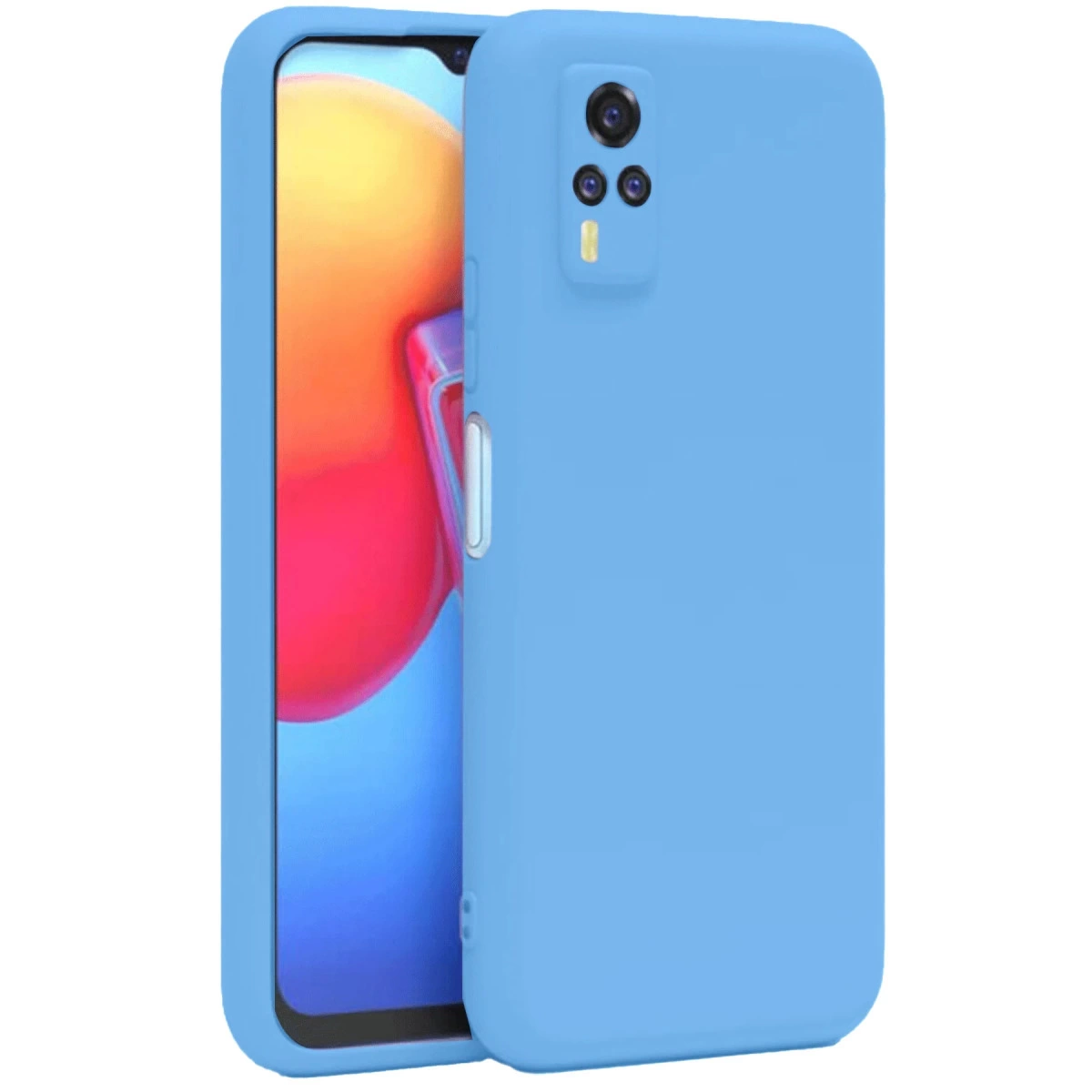 Vivo Y53s Kılıf Nano İçi Kadife Silikon - Mavi