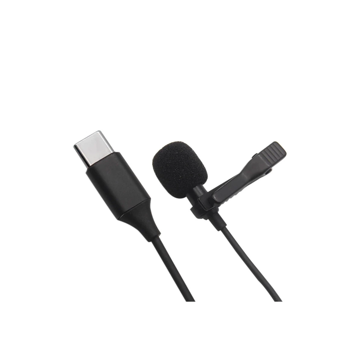 Type-c 2 Metre Double Mikrofon - Siyah
