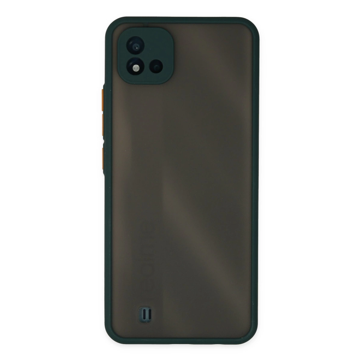 Realme C11 2021 Kılıf Montreal Silikon Kapak - Yeşil