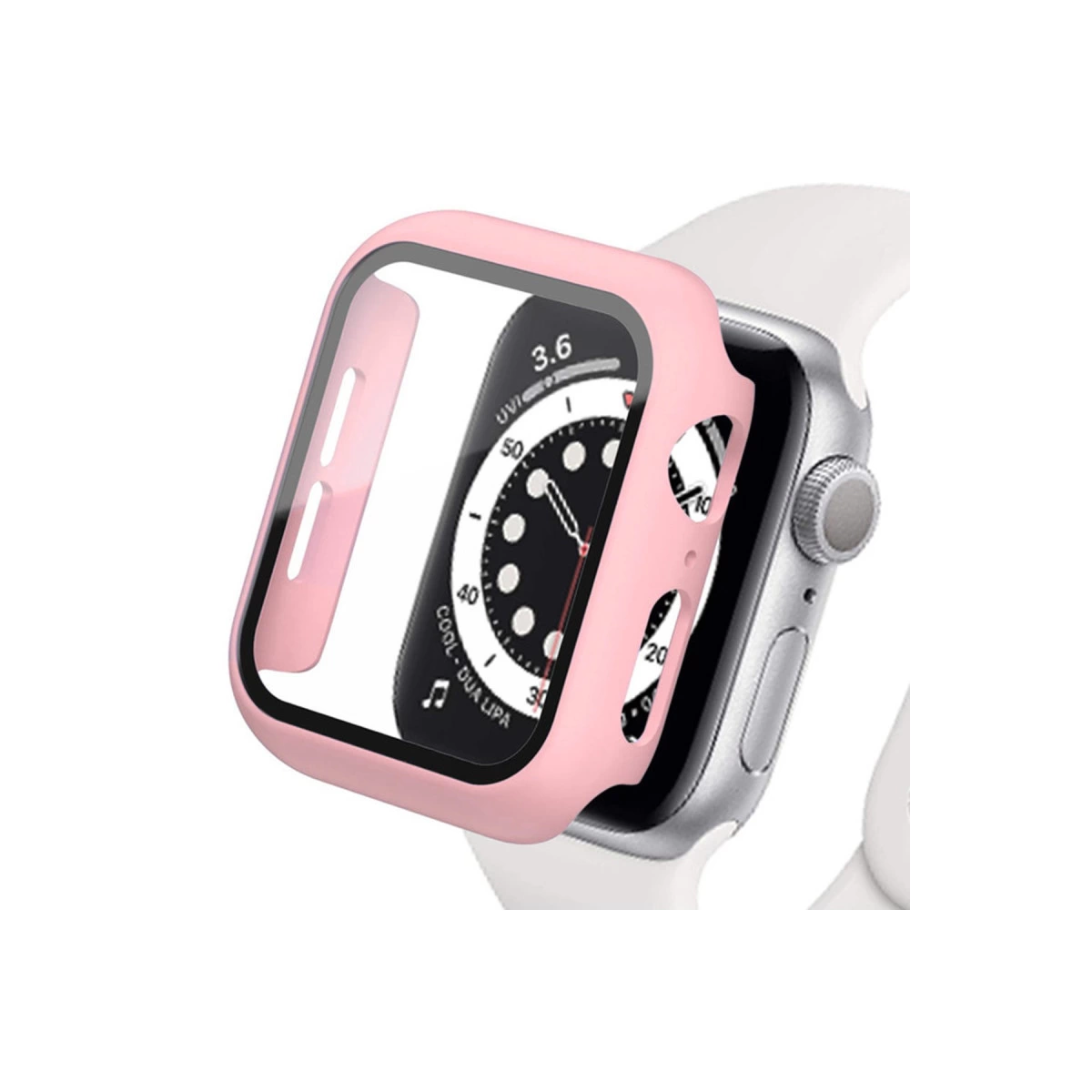 Apple Watch 42mm Camlı Kasa Ekran Koruyucu - Rose Gold