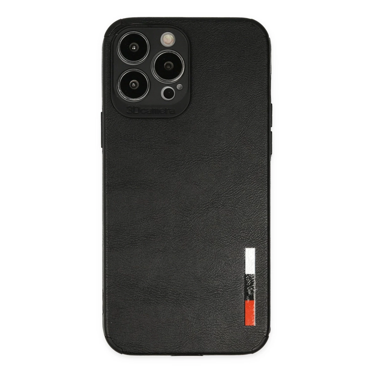 İphone 13 Pro Max Kılıf Loop Deri Silikon - Siyah