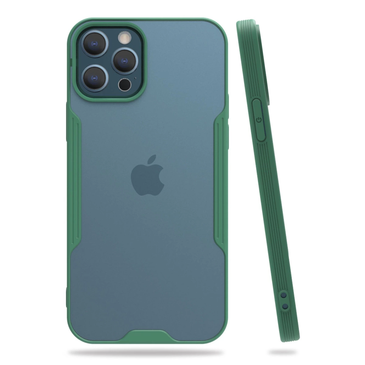 İphone 12 Pro Max Kılıf Platin Silikon - Yeşil