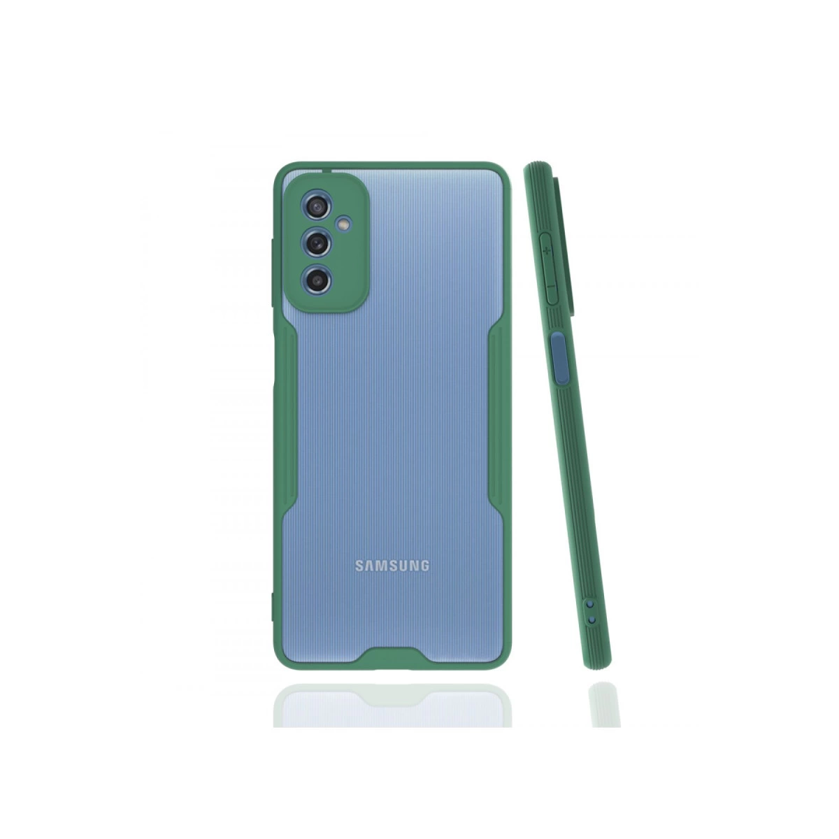 Samsung Galaxy M52 5g Kılıf Platin Silikon - Yeşil