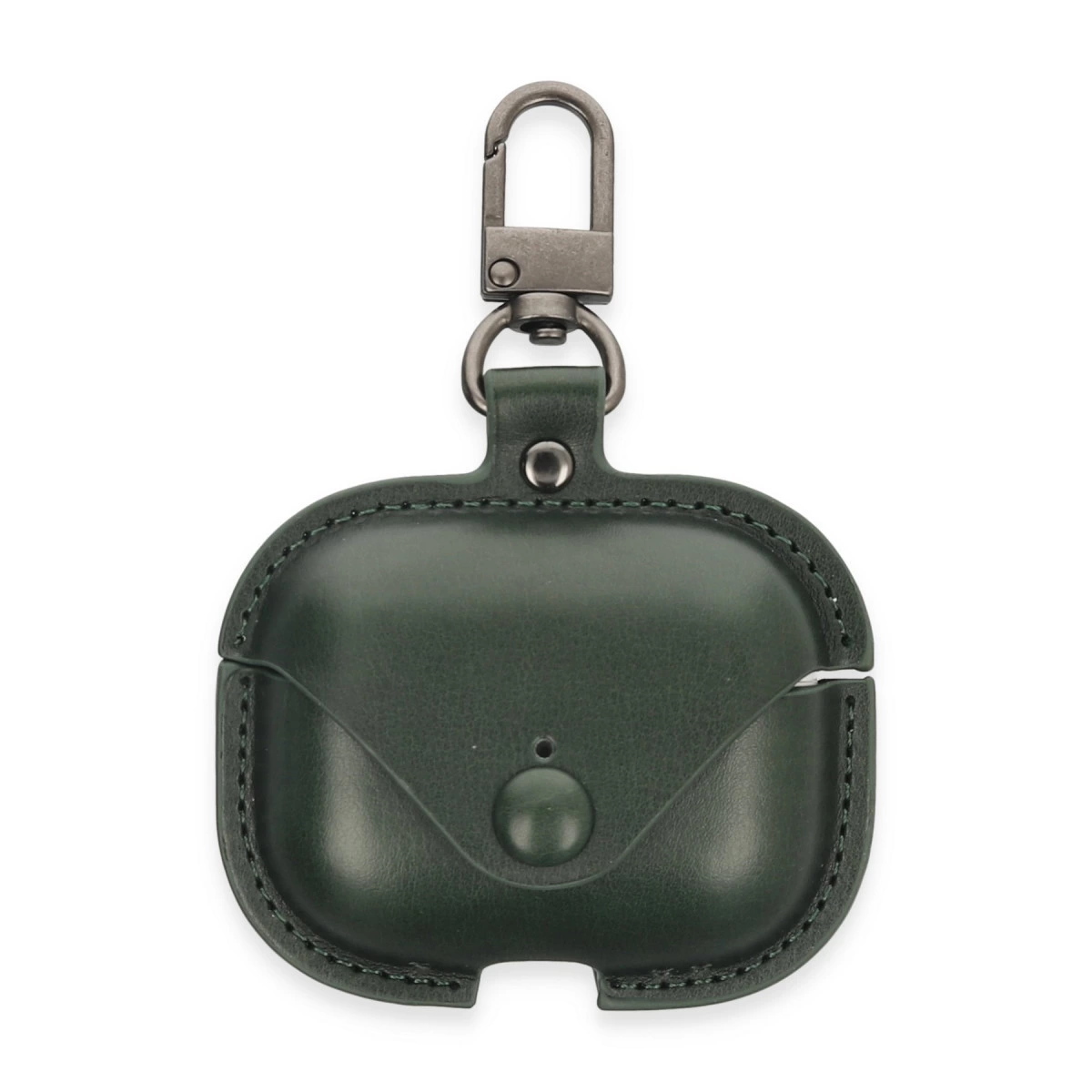 Airpods 3 (3.nesil) Çanta Deri Kılıf - Haki Yeşil
