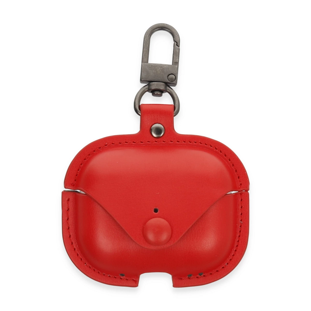 Airpods 3 (3.nesil) Çanta Deri Kılıf - Kırmızı