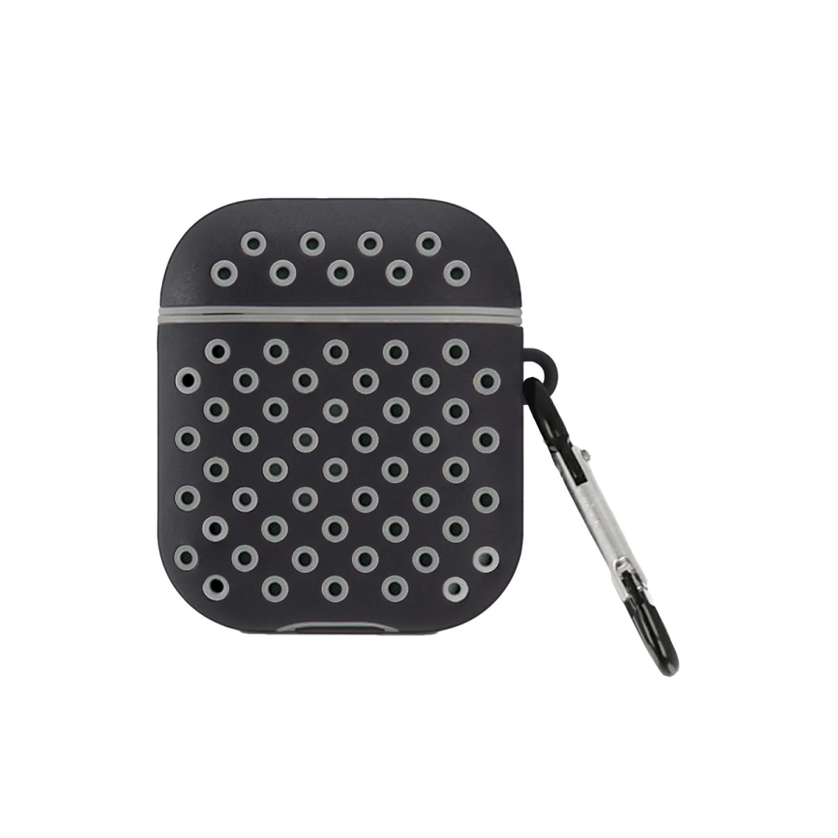 Airpods 2 (2.nesil) Spor Delikli Kılıf - Siyah-gri