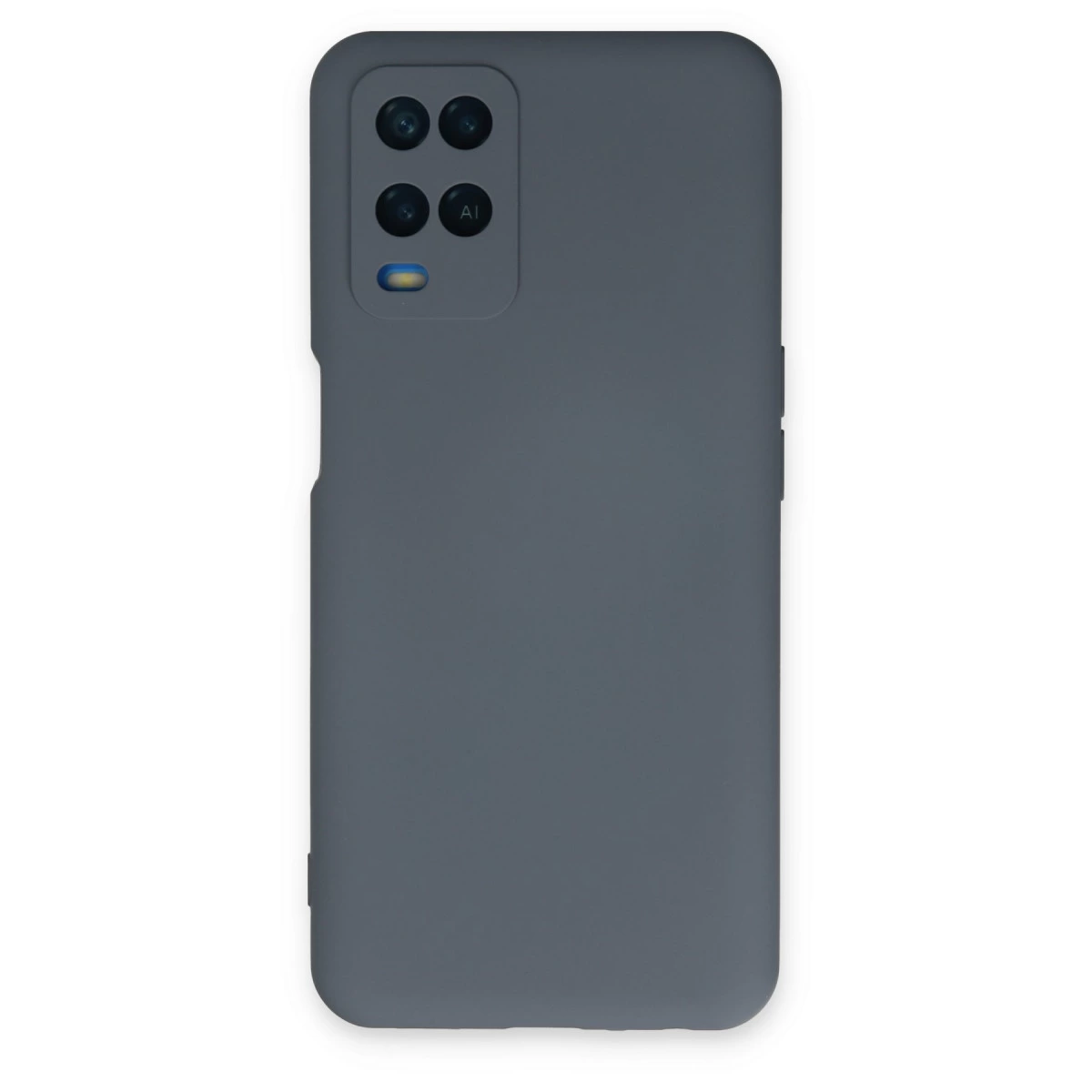 Oppo A54 4g Kılıf Nano İçi Kadife Silikon - Gri