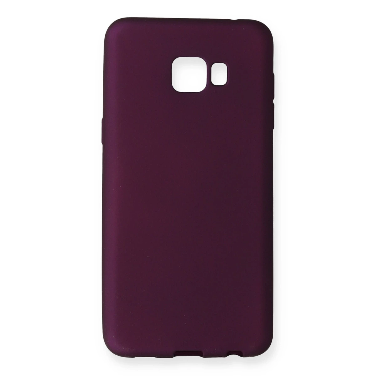 Samsung Galaxy C7 Pro Kılıf First Silikon - Mürdüm