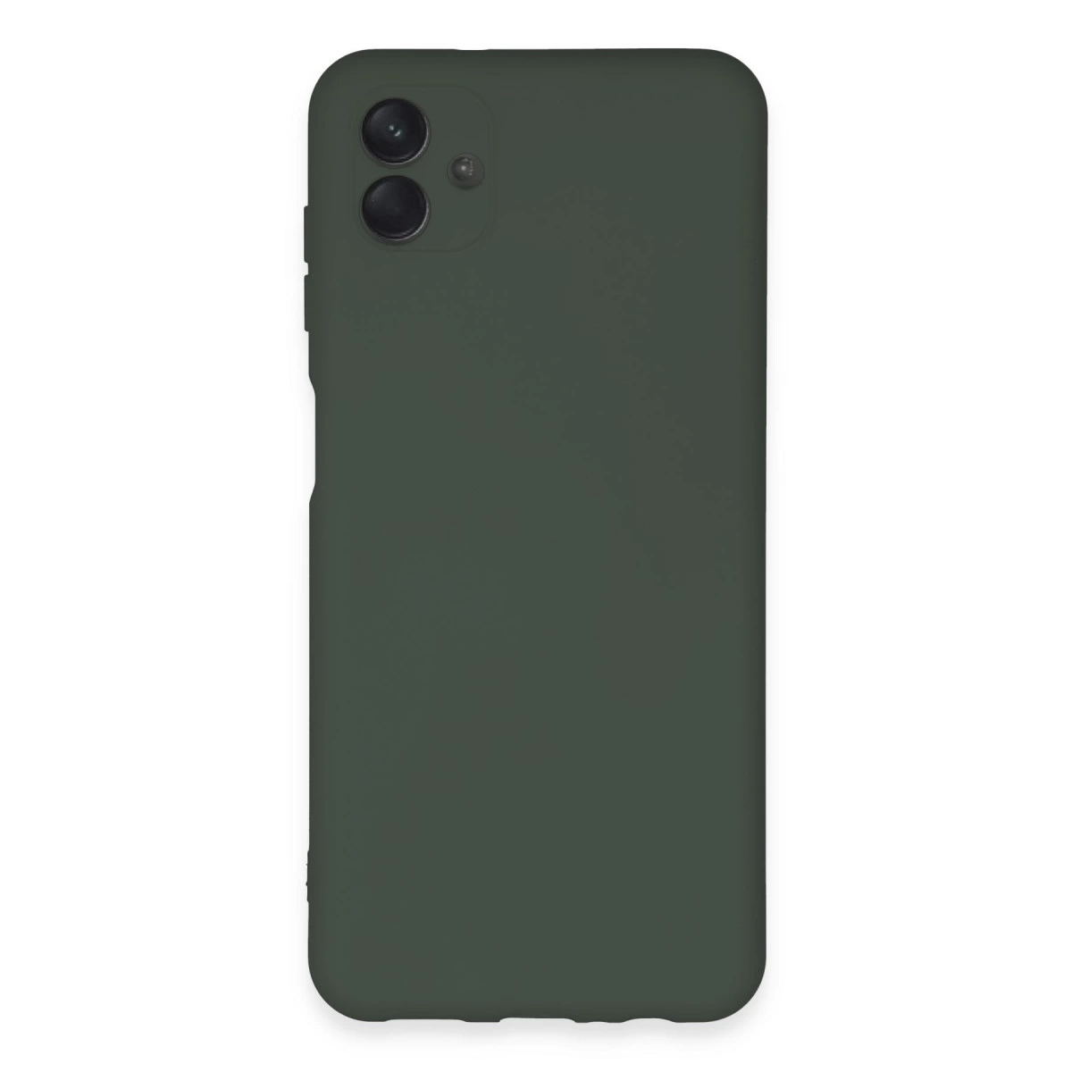 Samsung Galaxy A04e Kılıf Nano İçi Kadife Silikon - Koyu Yeşil
