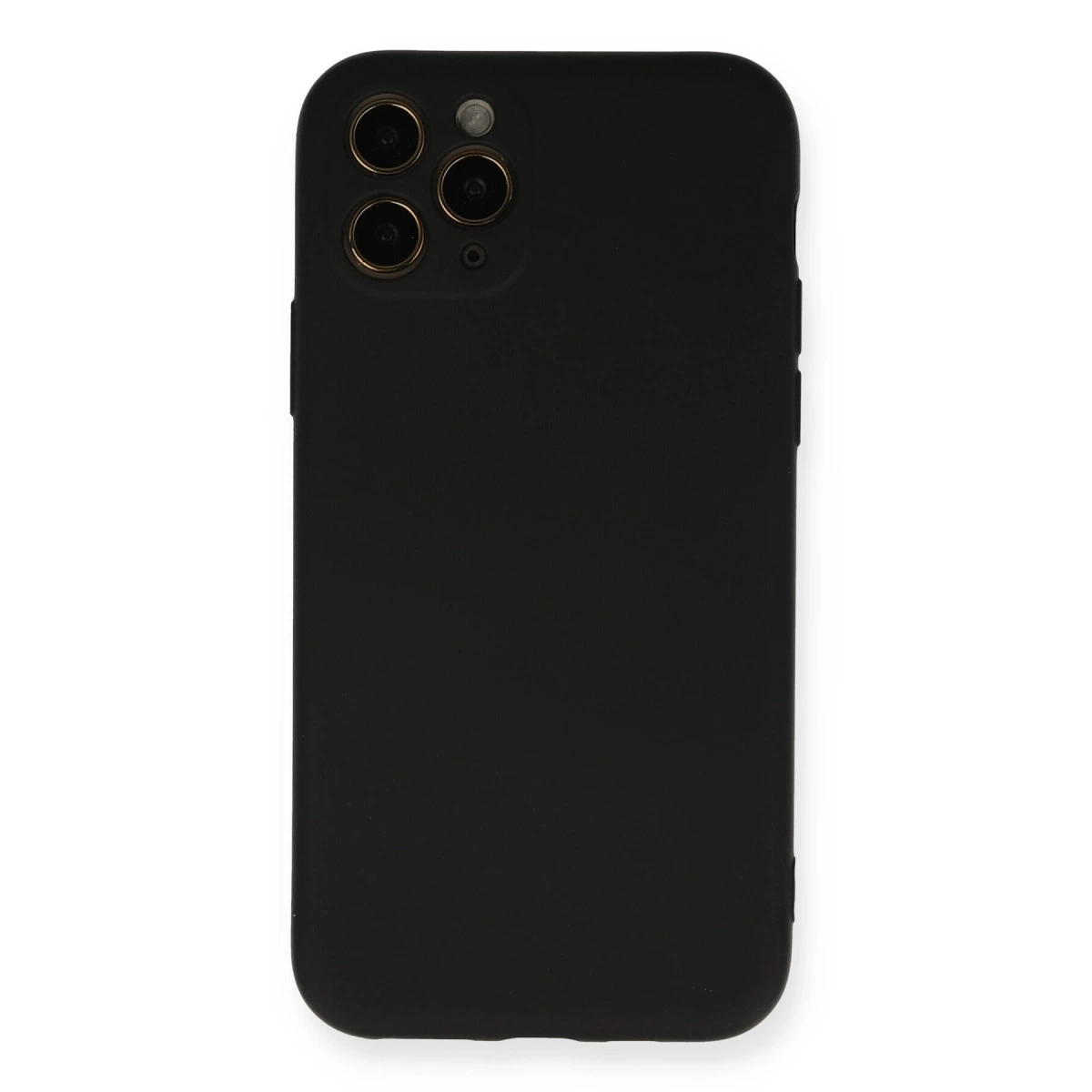 İphone 11 Pro Kılıf Nano İçi Kadife Silikon - Siyah