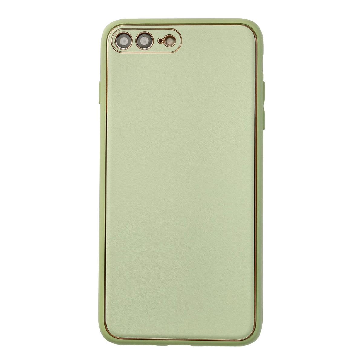 İphone 7 Plus Kılıf Coco Deri Silikon Kapak - Açık Yeşil