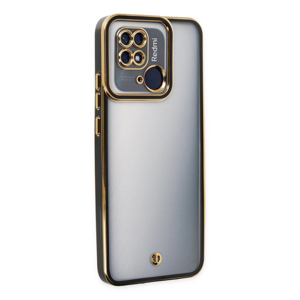 Xiaomi Redmi 10c Kılıf Liva Lens Silikon - Siyah