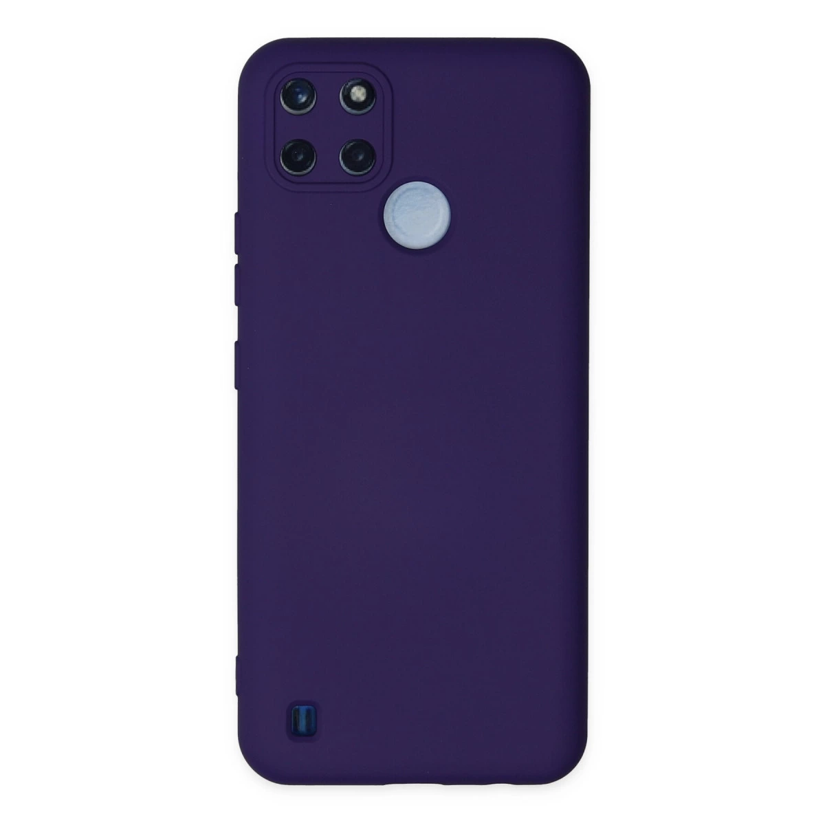 Realme C25y Kılıf Nano İçi Kadife Silikon - Mor