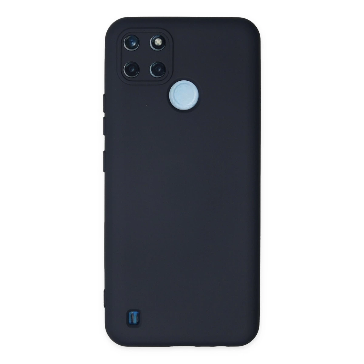 Realme C25y Kılıf Nano İçi Kadife Silikon - Lacivert