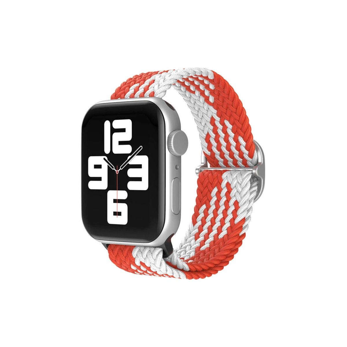 Watch 20mm  Kordon - Beyaz-kırmızı