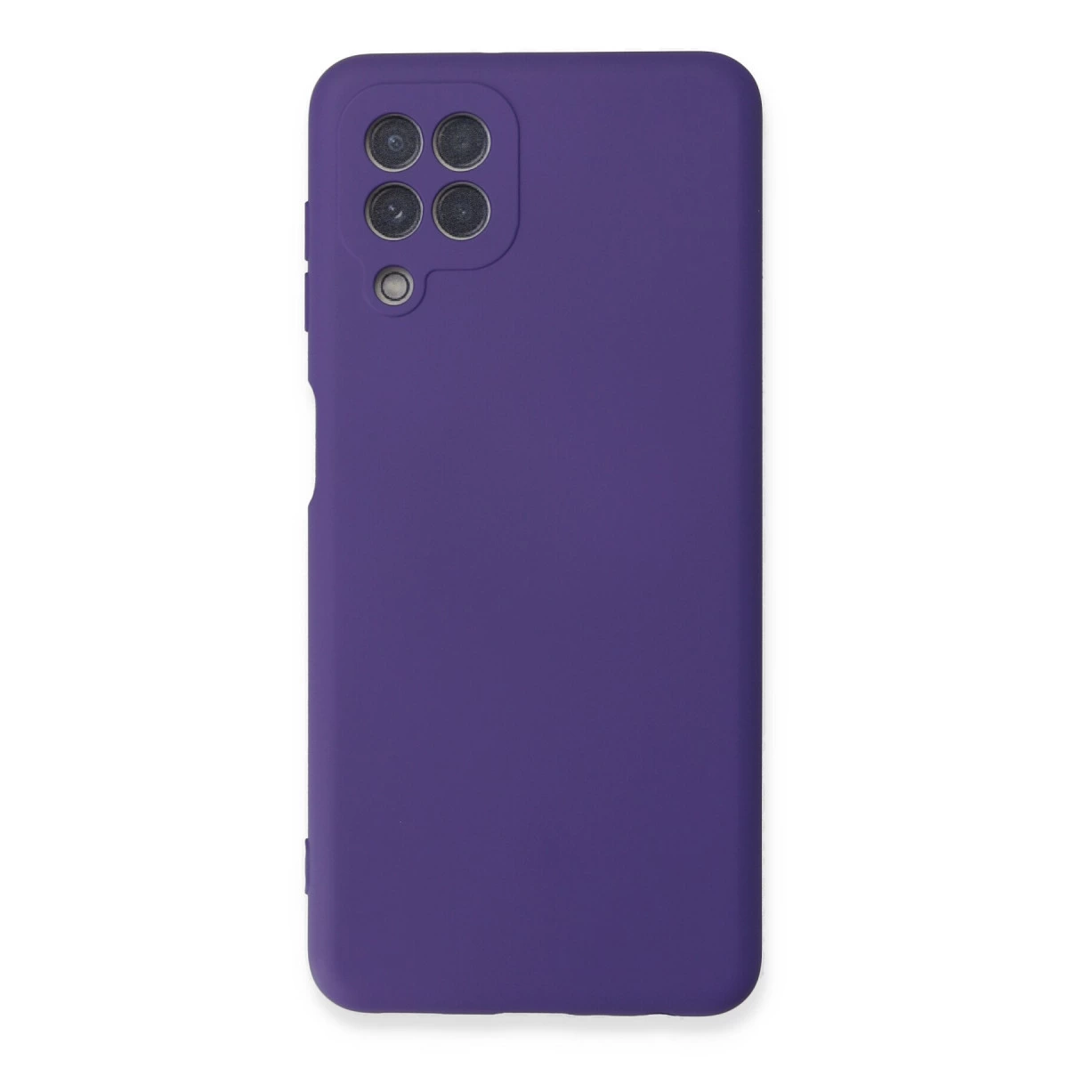 Samsung Galaxy A22 Kılıf Nano İçi Kadife Silikon - Mor