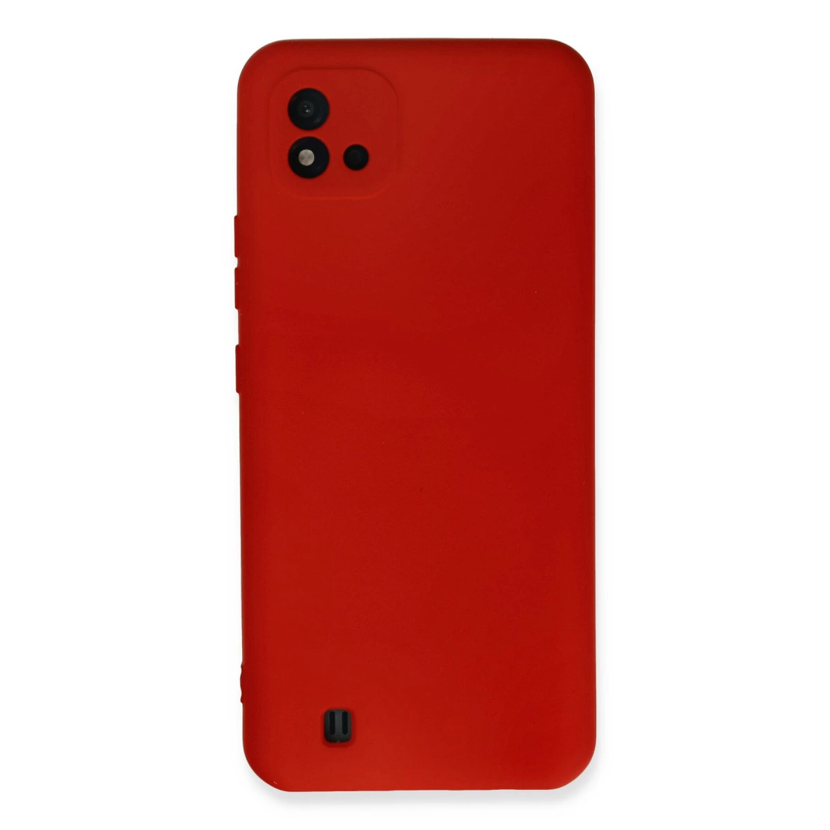 Realme C11 2021 Kılıf Nano İçi Kadife Silikon - Kırmızı