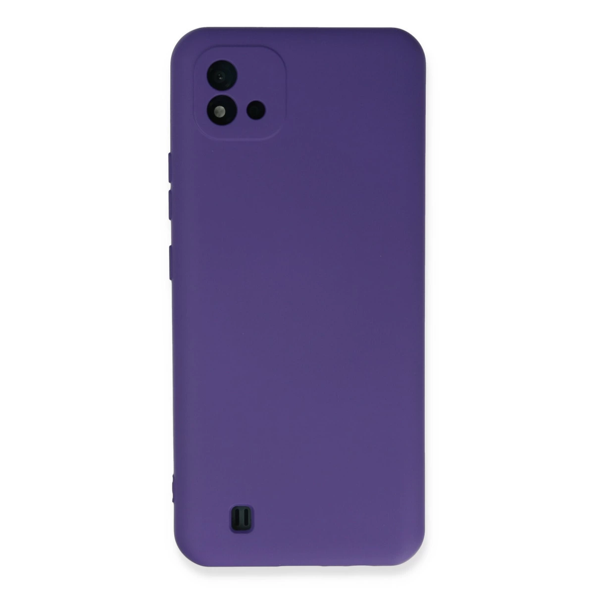Realme C11 2021 Kılıf Nano İçi Kadife Silikon - Mor