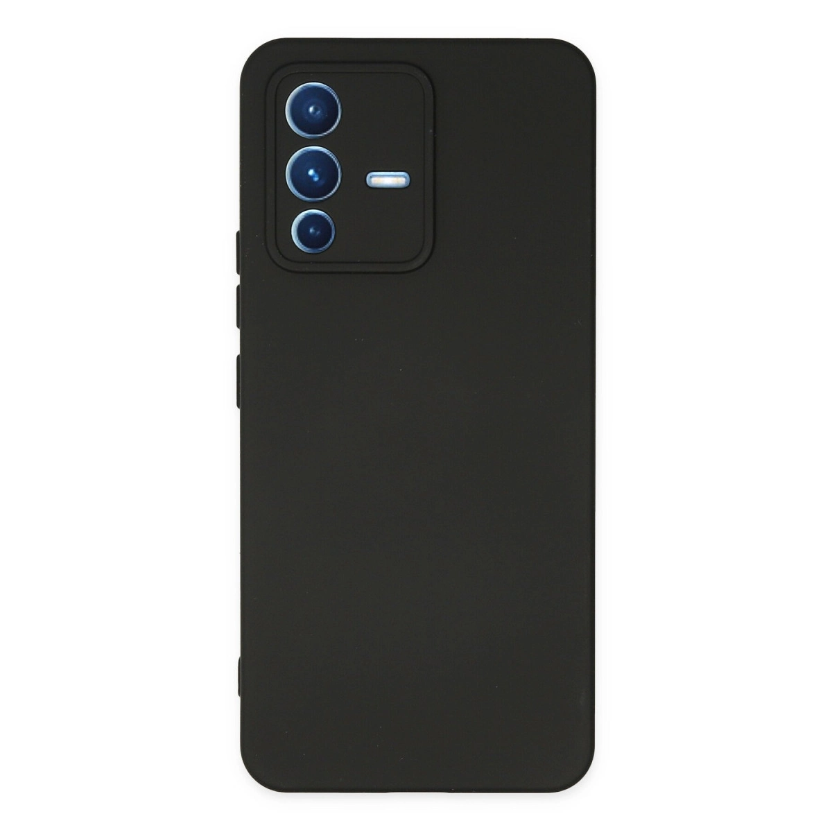 Vivo V23 5g Kılıf Nano İçi Kadife Silikon - Siyah