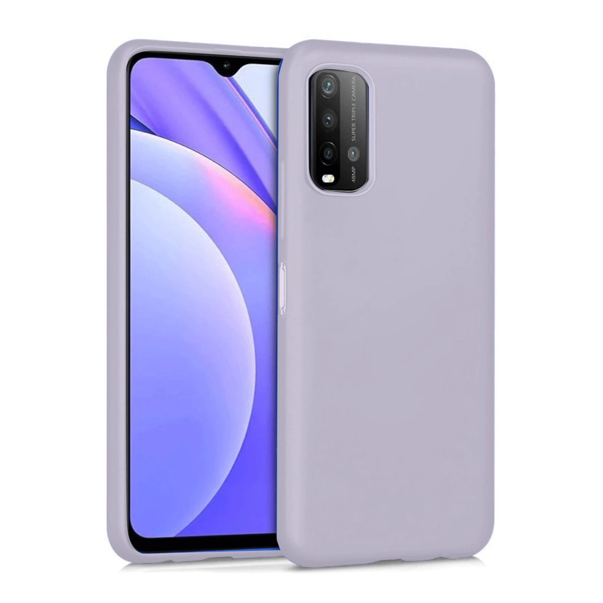 Xiaomi Redmi 9t Kılıf Nano İçi Kadife Silikon - Lila