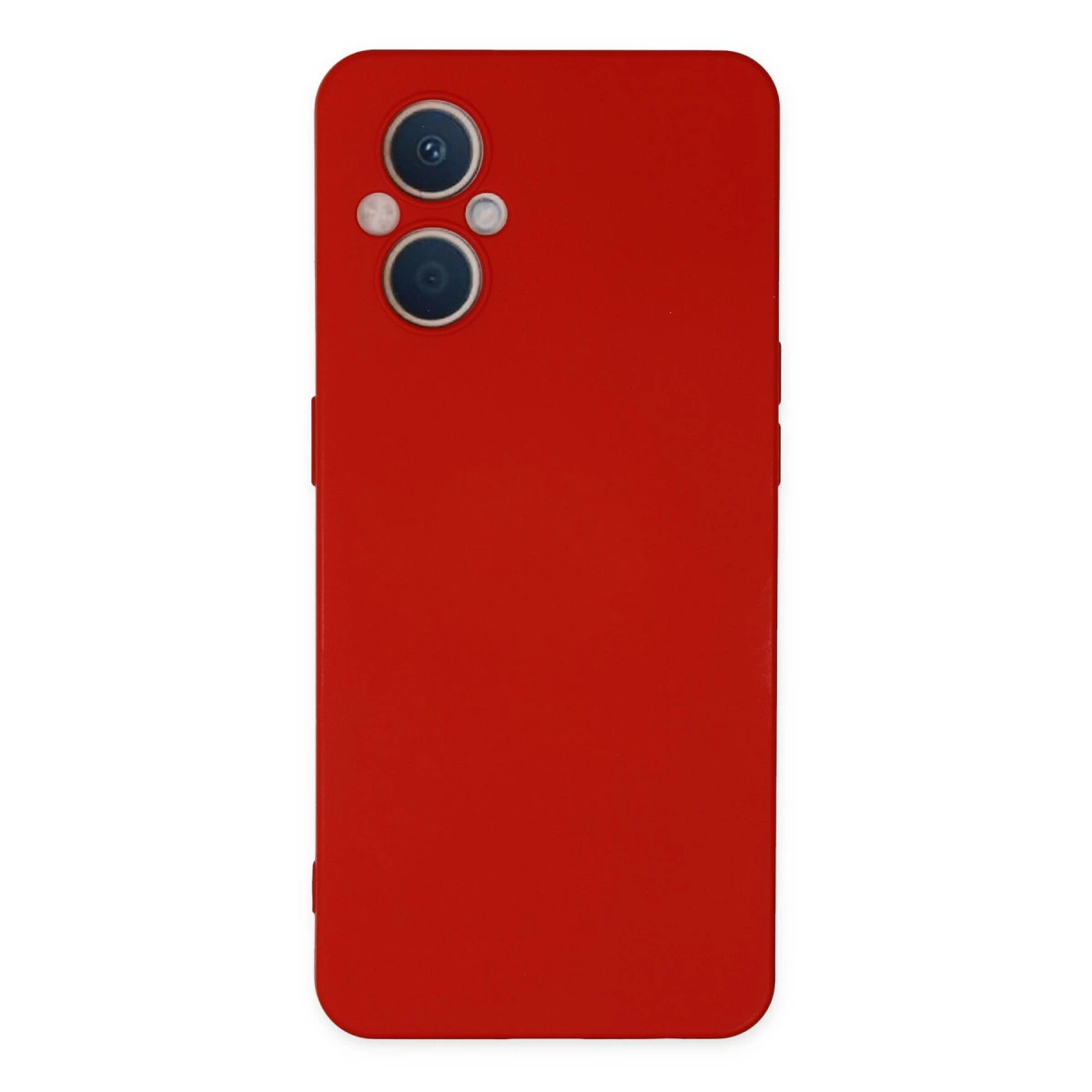 Oppo Reno 7 Lite Kılıf Nano İçi Kadife Silikon - Kırmızı