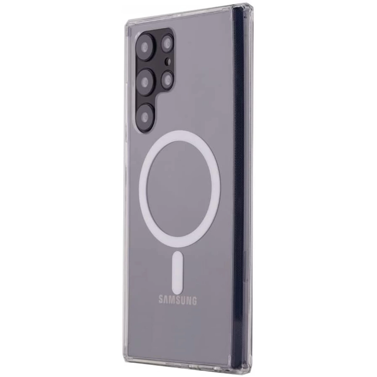 Samsung Galaxy S22 Ultra Kılıf Magneticsafe Şeffaf Silikon - Şeffaf